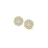 Diamond Circle Stud Earrings - Dracakis Jewellers
